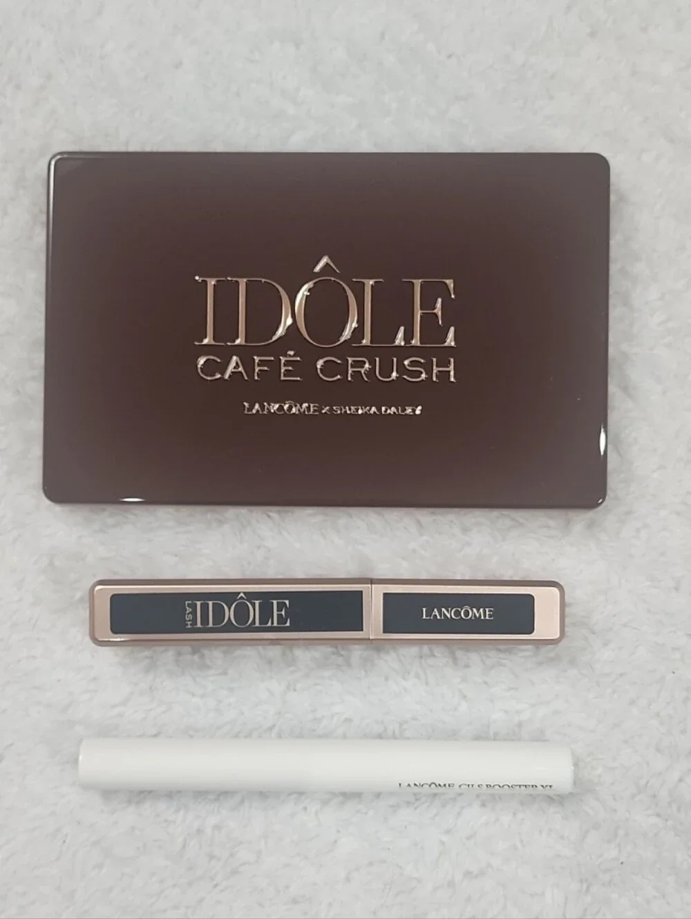 Lancome Eye Bundle Idole Cafe Crush Eyeshadow Idol Mascara & Cils Booster XL